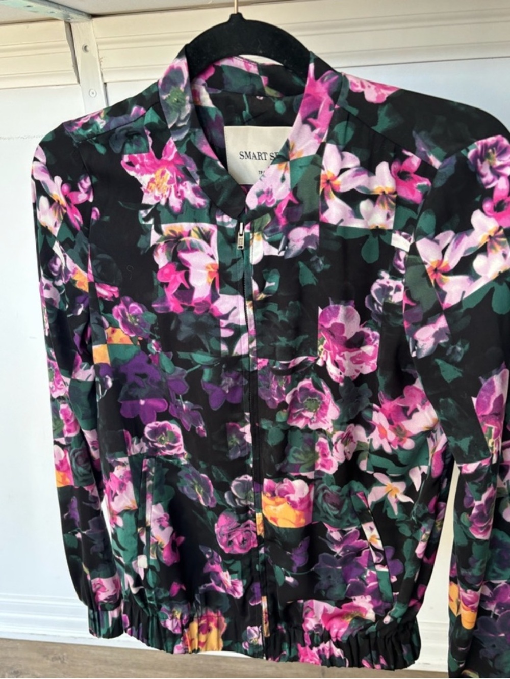 Smart Set Floral Full Zip Jacket